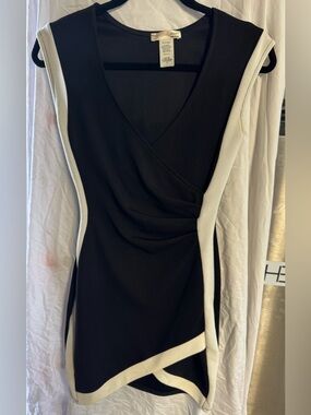 a'gaci Black and White Mini Dress